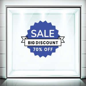 Αυτοκόλλητα Εκπτώσεων Big Sale Κόκκινο