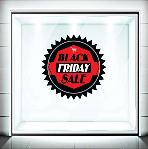 Αυτοκόλλητα Βιτρίνας Black Friday